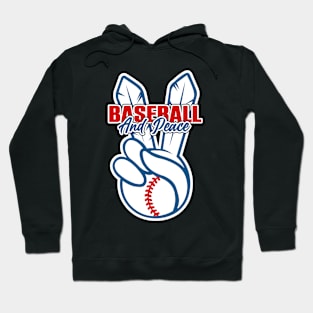 Baseball and Peace Hoodie